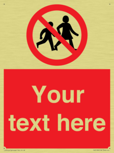 Custom No Children Sign